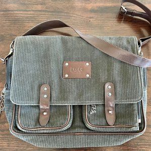 VINTAGE Dolce & Gabbana Corduroy Work / Laptop Bag *UNISEX*